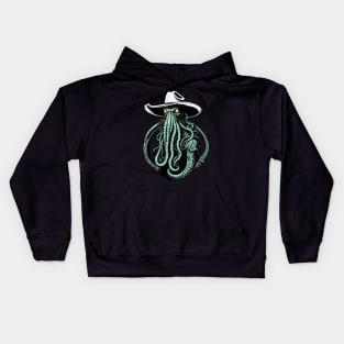 Weird Wild West - Cthulhu Cowboy Kids Hoodie